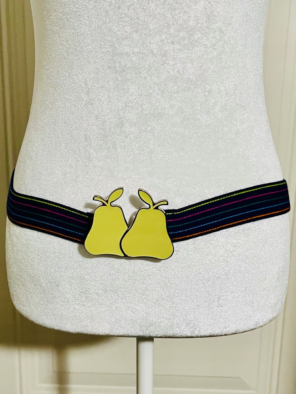 Marc Jacobs Rainbow Fruit Buckle Elastic Waist Belt - Women Accessories
